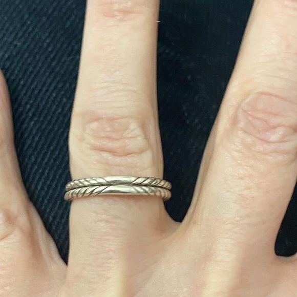 David Yurman Ring Prasiolite Silver with Pave Diamonds - Picture 13 of 13